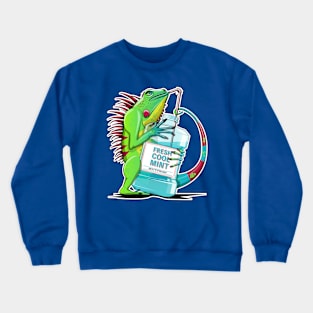 Iguana Bathroom Humor Crewneck Sweatshirt